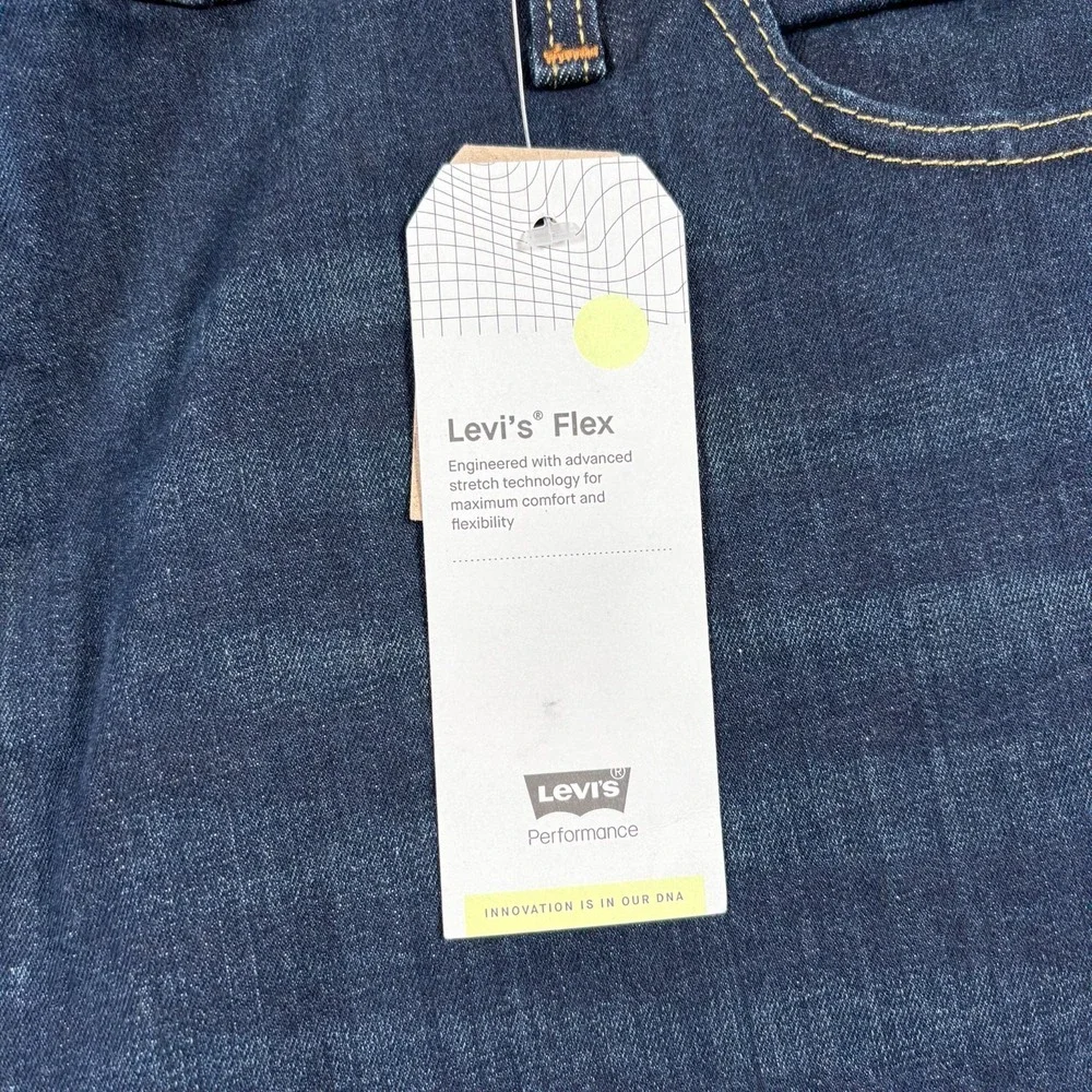 Levi's 541 Athletic Taper Fit Jeans Men 52x29 Blue Denim Cotton Flex Performance